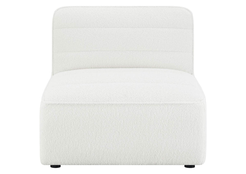 551621 Sunny Upholstered Armless Chair Natural