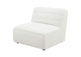 551621 Sunny Upholstered Armless Chair Natural