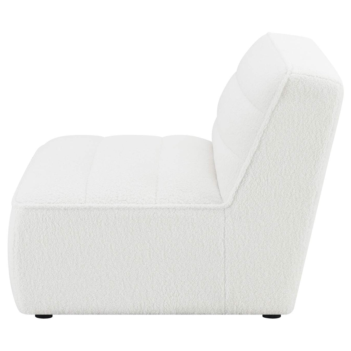 551621 Sunny Upholstered Armless Chair Natural