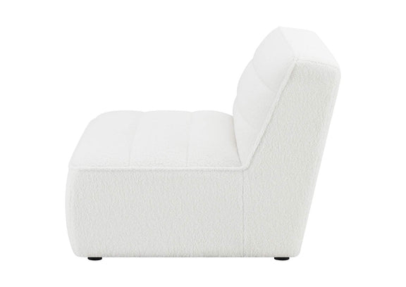 551621 Sunny Upholstered Armless Chair Natural