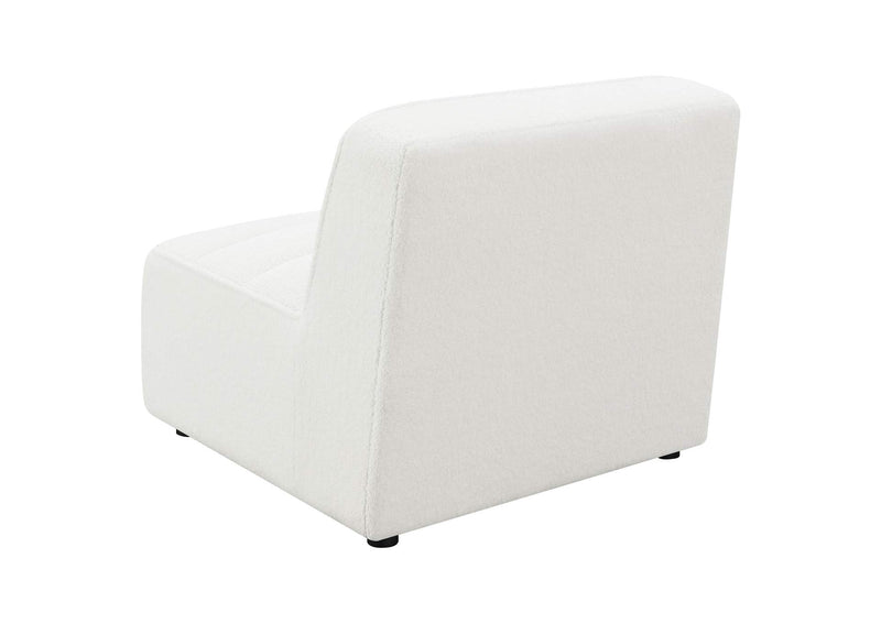 551621 Sunny Upholstered Armless Chair Natural