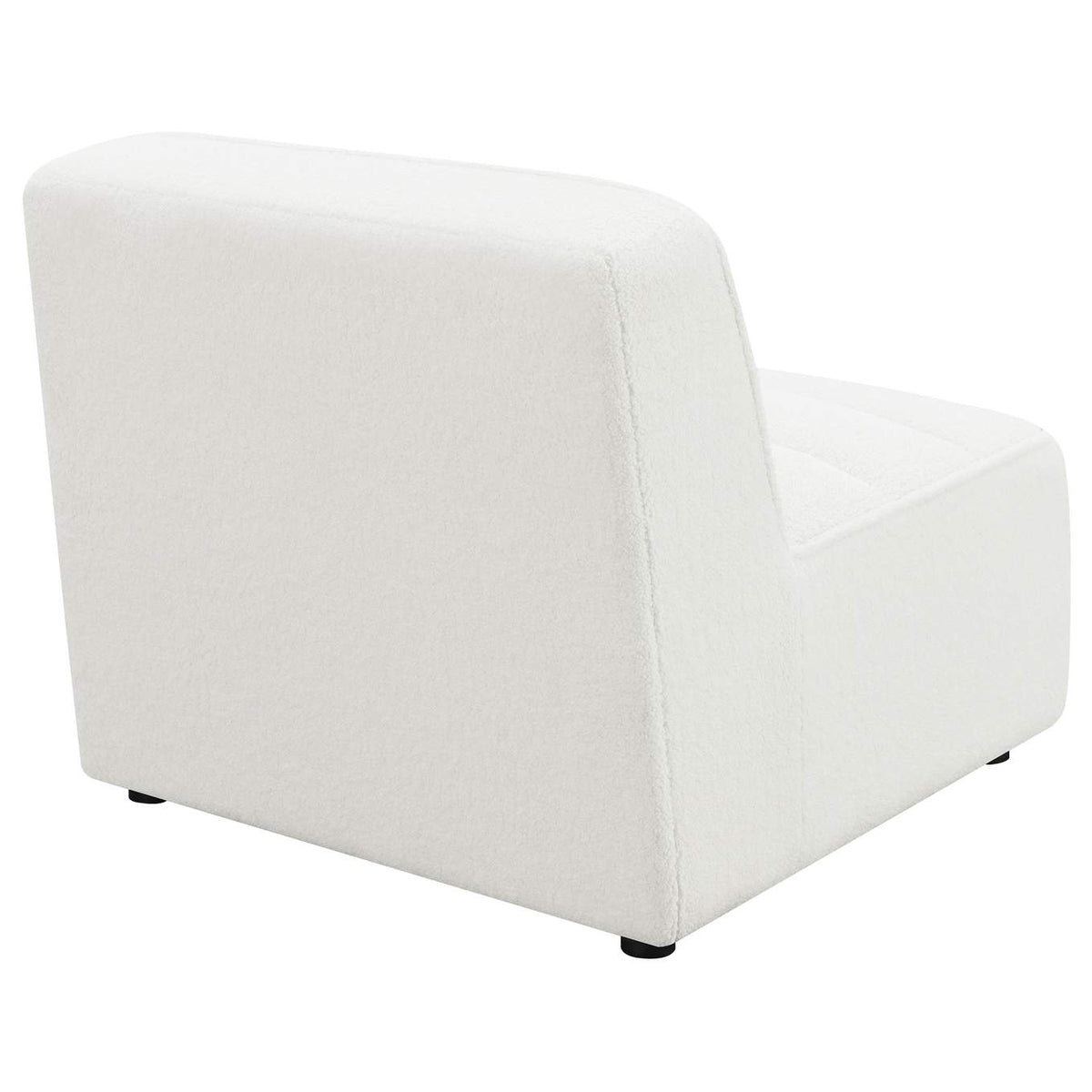 551621 Sunny Upholstered Armless Chair Natural