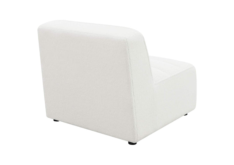 551621 Sunny Upholstered Armless Chair Natural