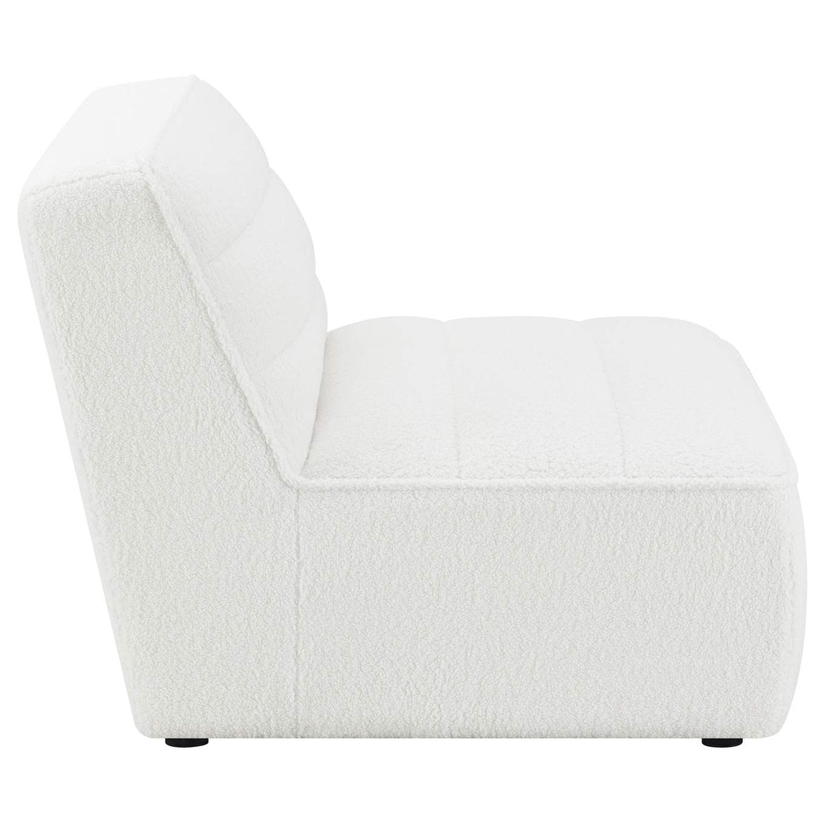 551621 Sunny Upholstered Armless Chair Natural
