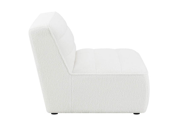 551621 Sunny Upholstered Armless Chair Natural