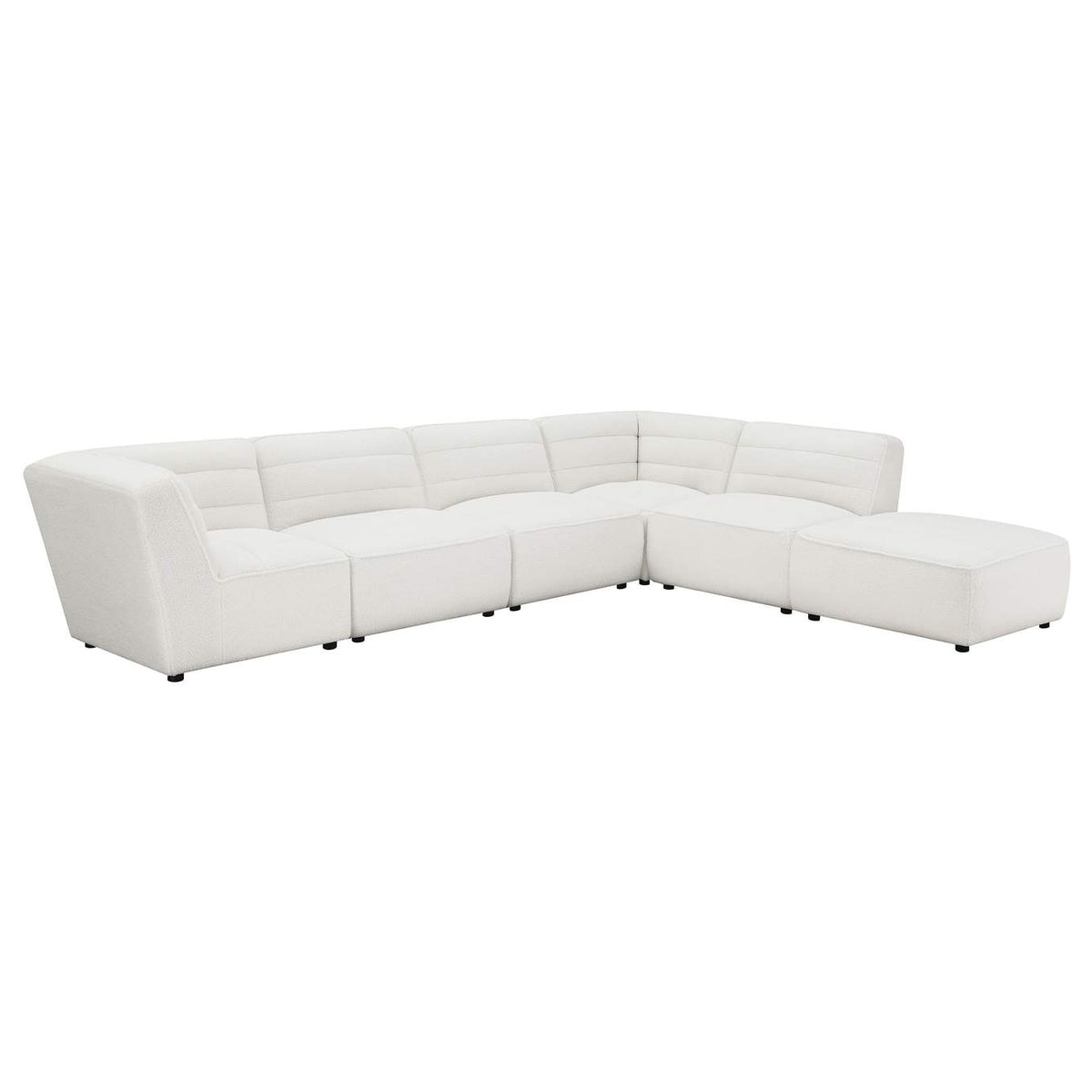 551621 Sunny Upholstered Armless Chair Natural