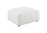 551623 Sunny Square Upholstered Ottoman Natural