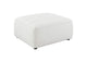 551623 Sunny Square Upholstered Ottoman Natural