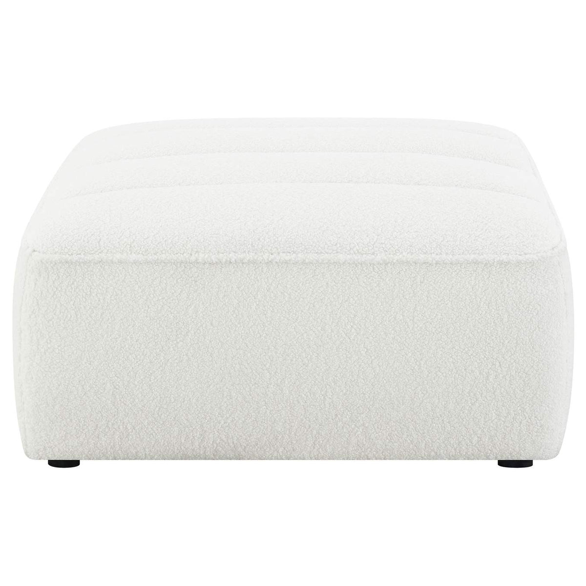 551623 Sunny Square Upholstered Ottoman Natural