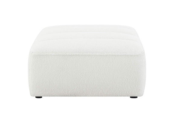 551623 Sunny Square Upholstered Ottoman Natural