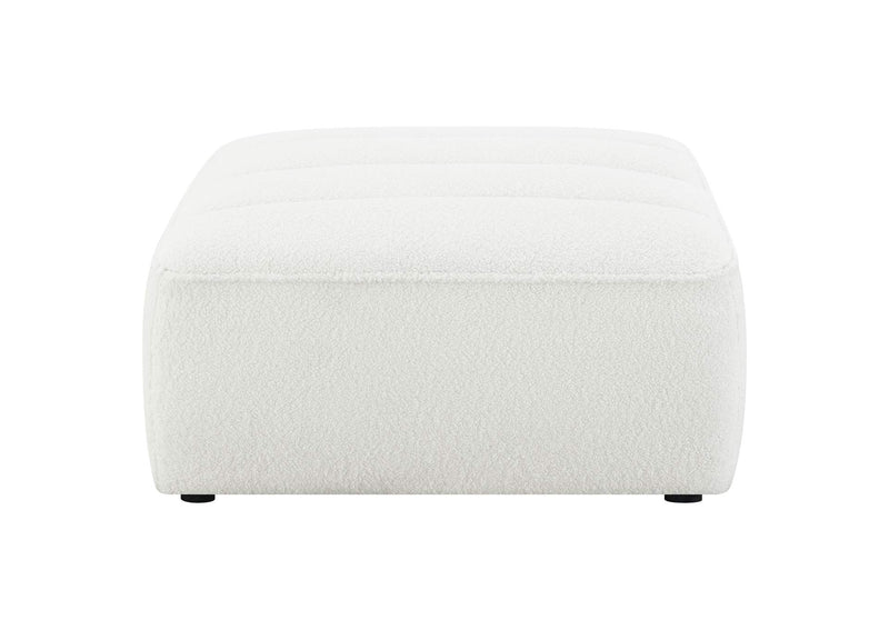 551623 Sunny Square Upholstered Ottoman Natural