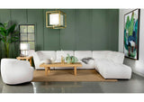 551623 Sunny Square Upholstered Ottoman Natural