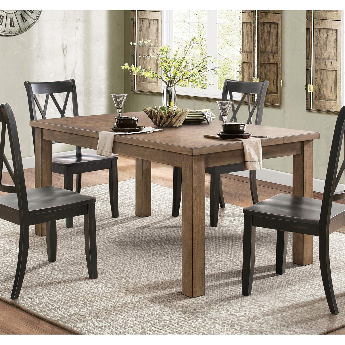 5516BKS Janina Side Chair, Black