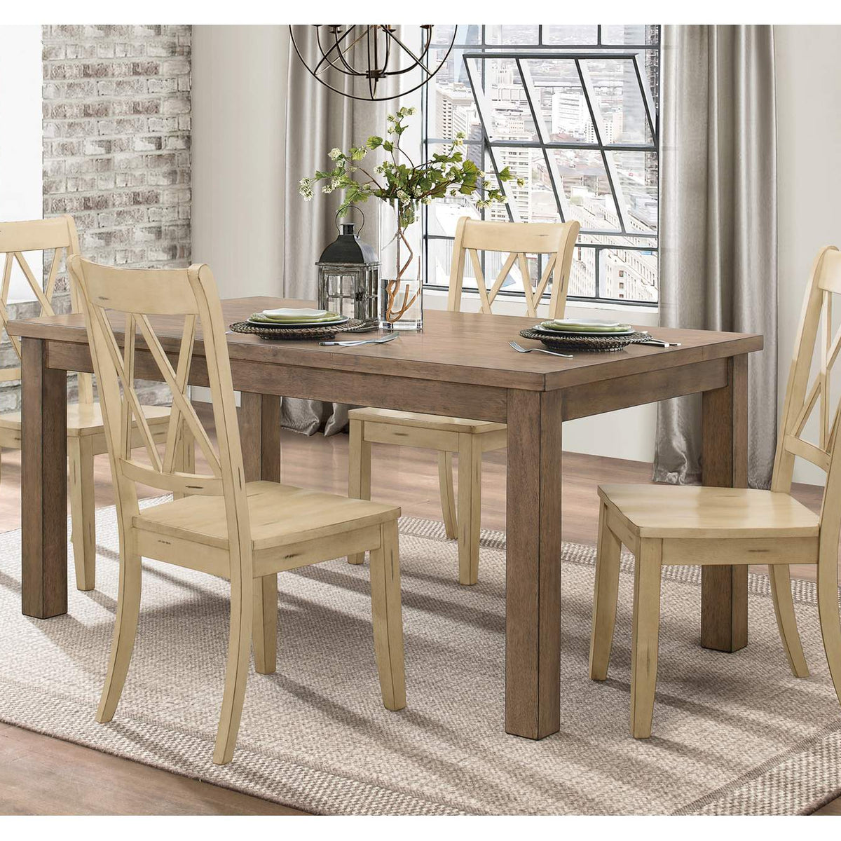5516BMS Janina Side Chair, Buttermilk
