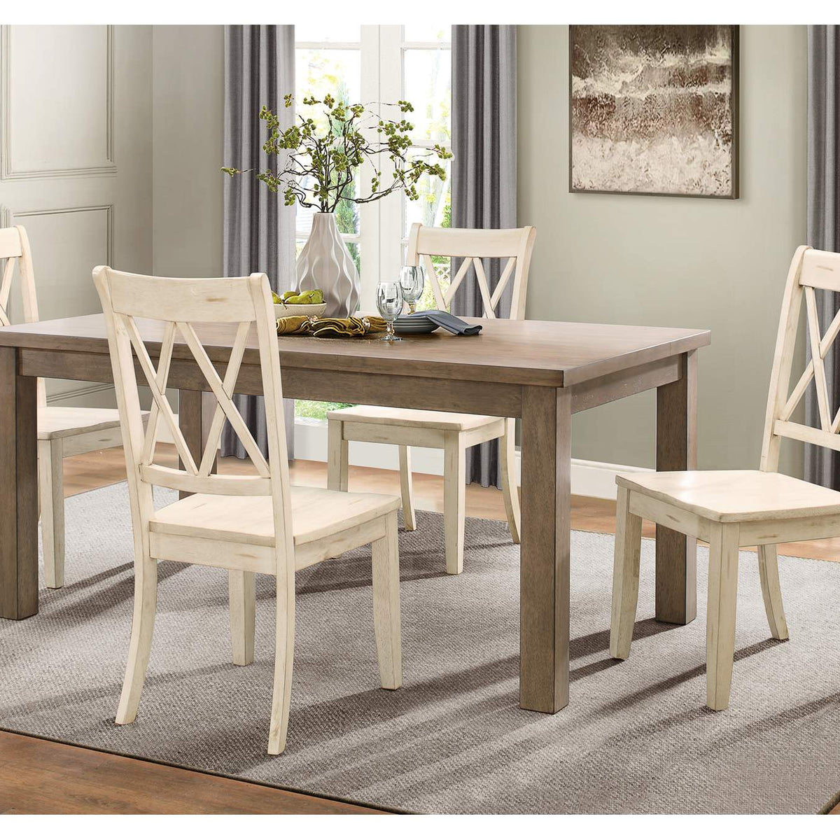 5516WTS Janina Side Chair, White