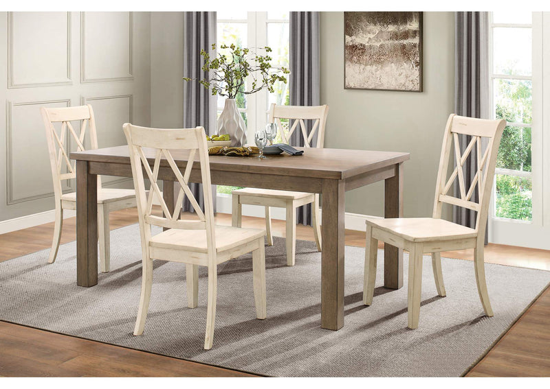 5516WTS Janina Side Chair, White