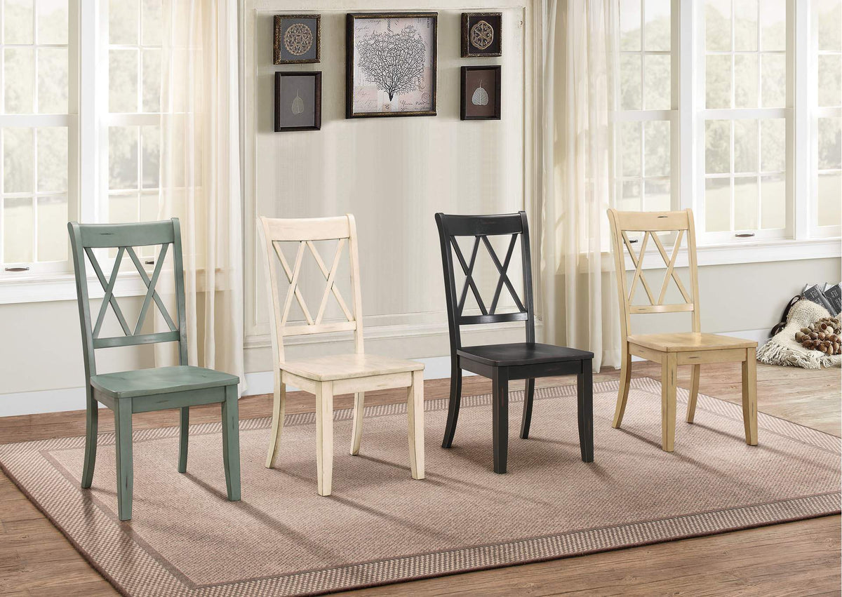 5516WTS Janina Side Chair, White