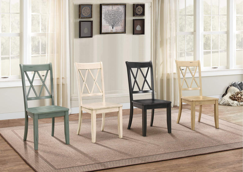 5516WTS Janina Side Chair, White