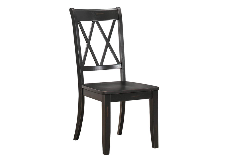 5516BKS Janina Side Chair, Black