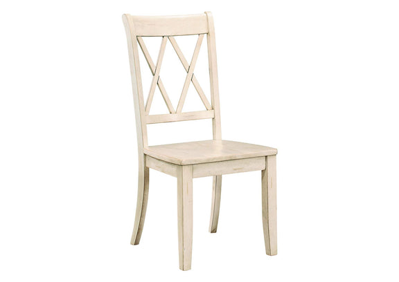 5516WTS Janina Side Chair, White