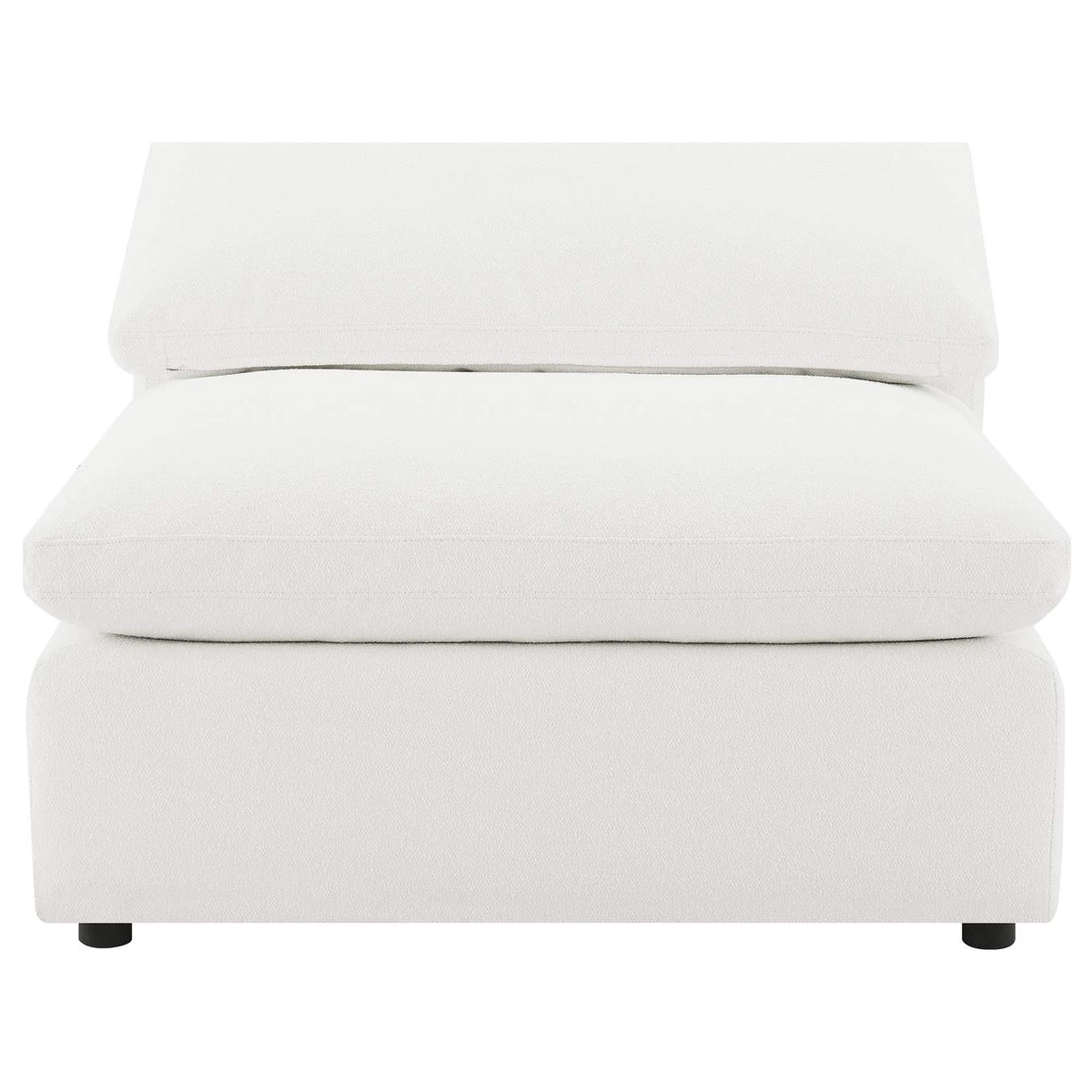 551751-SETB Raleigh 5-piece Boucle Upholstered Modular Sectional Ivory