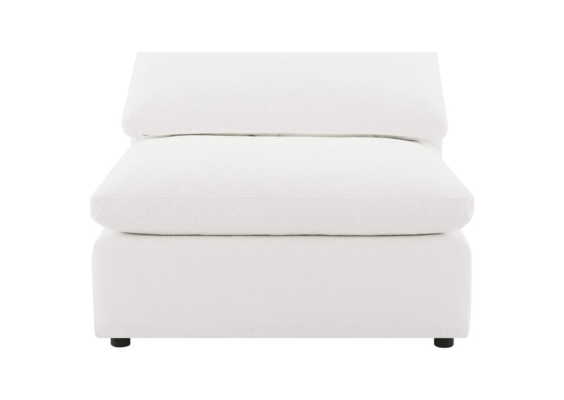551751-SETB Raleigh 5-piece Boucle Upholstered Modular Sectional Ivory