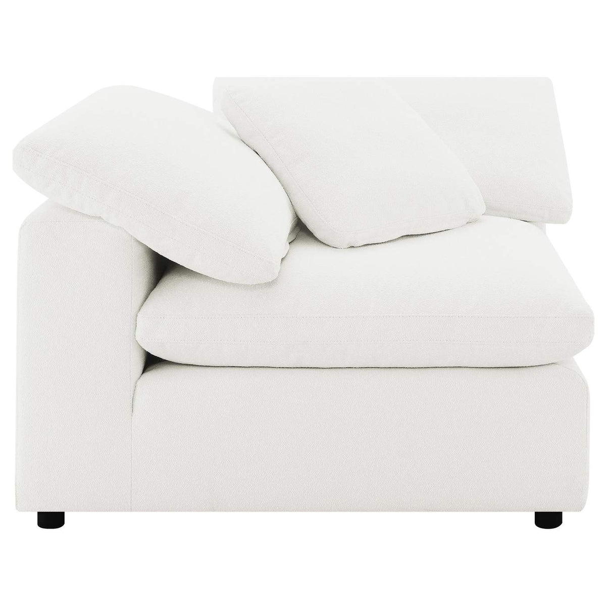 551751-SETB Raleigh 5-piece Boucle Upholstered Modular Sectional Ivory