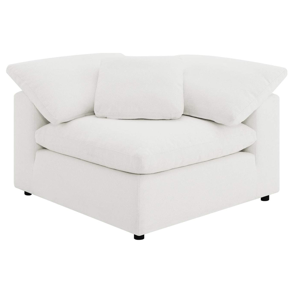 551751-SETB Raleigh 5-piece Boucle Upholstered Modular Sectional Ivory