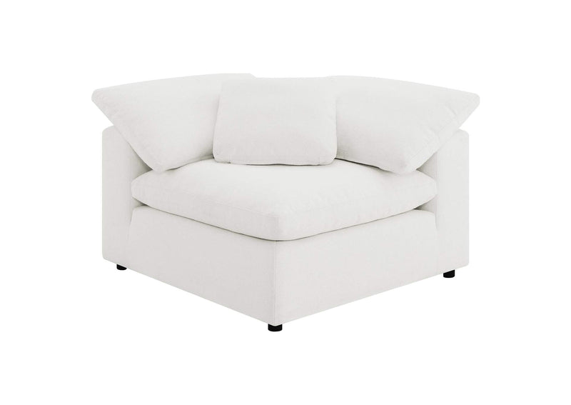 551751-SETB Raleigh 5-piece Boucle Upholstered Modular Sectional Ivory