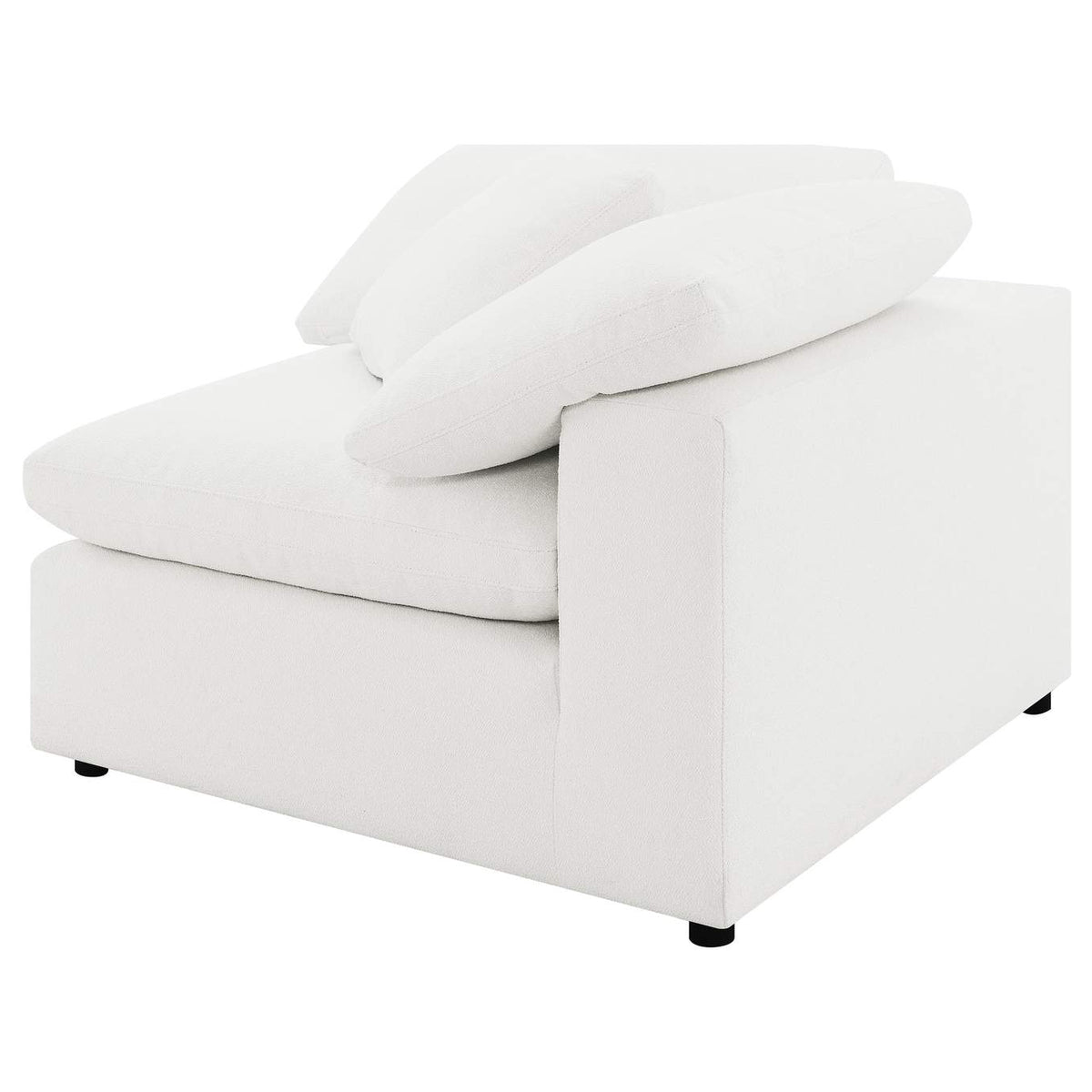 551751-SETB Raleigh 5-piece Boucle Upholstered Modular Sectional Ivory