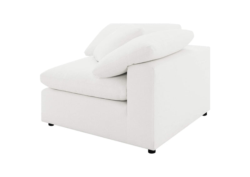 551751-SETB Raleigh 5-piece Boucle Upholstered Modular Sectional Ivory