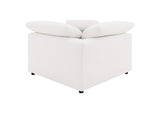 551751-SETB Raleigh 5-piece Boucle Upholstered Modular Sectional Ivory
