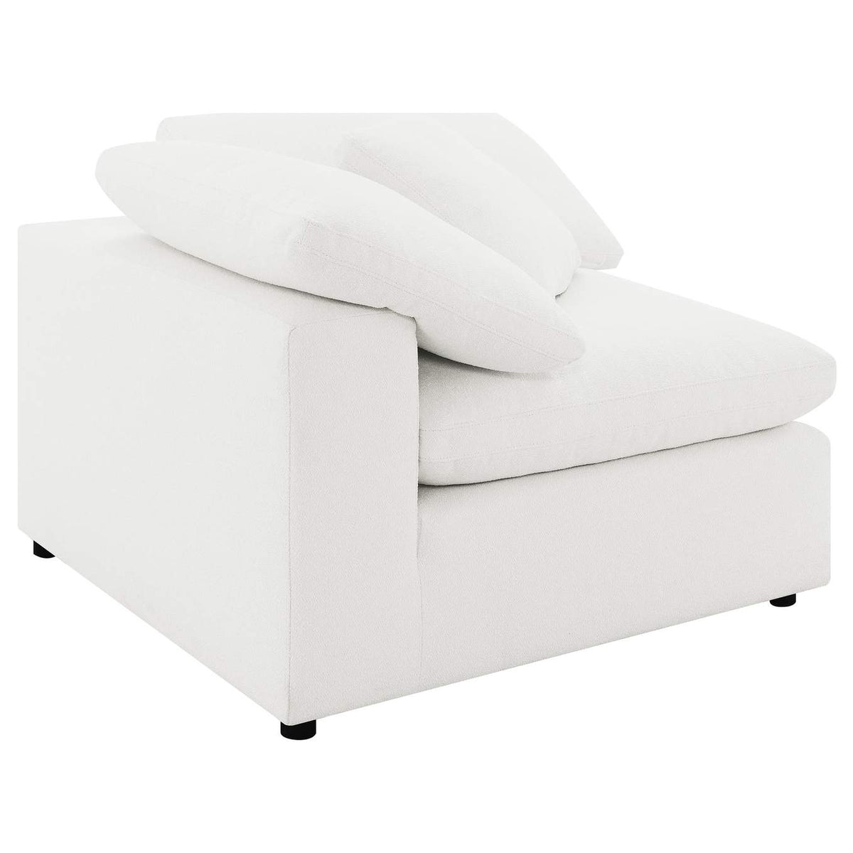 551751-SETB Raleigh 5-piece Boucle Upholstered Modular Sectional Ivory