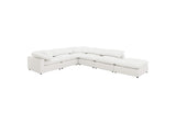 551751-SET Raleigh 6-piece Boucle Upholstered Modular Sectional Ivory