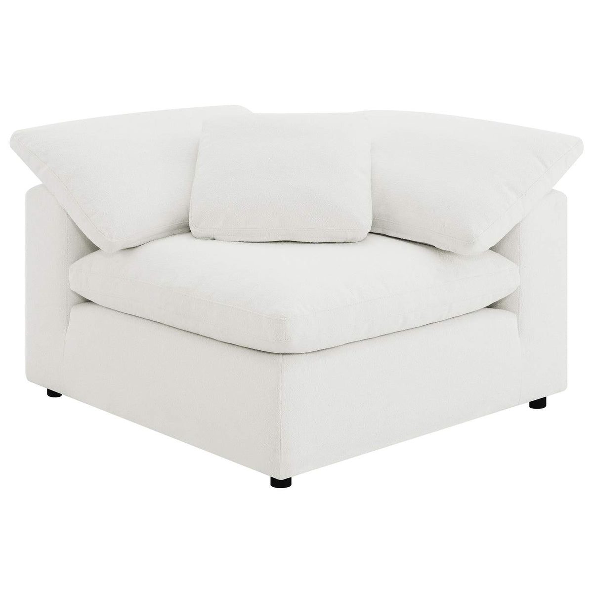 551751-SET Raleigh 6-piece Boucle Upholstered Modular Sectional Ivory