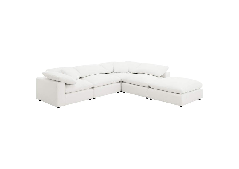 551751 Raleigh Boucle Upholstered Armless Chair Ivory
