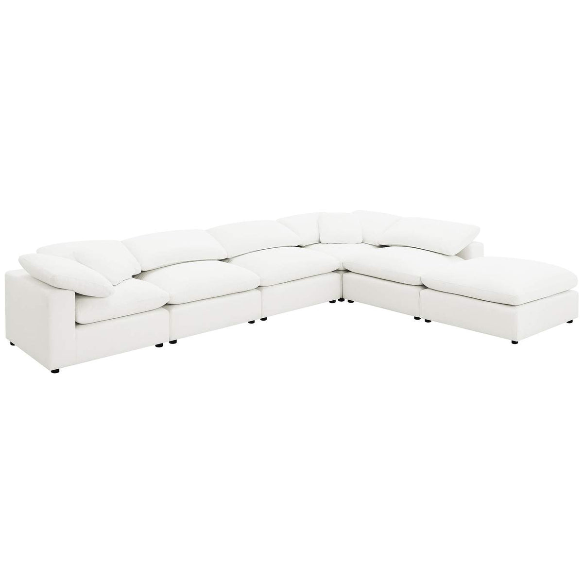 551751 Raleigh Boucle Upholstered Armless Chair Ivory