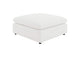 551753 Raleigh Boucle Upholstered Ottoman Ivory