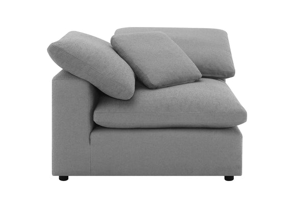 551754-SETB Raleigh 5-piece Boucle Upholstered Modular Sectional Grey