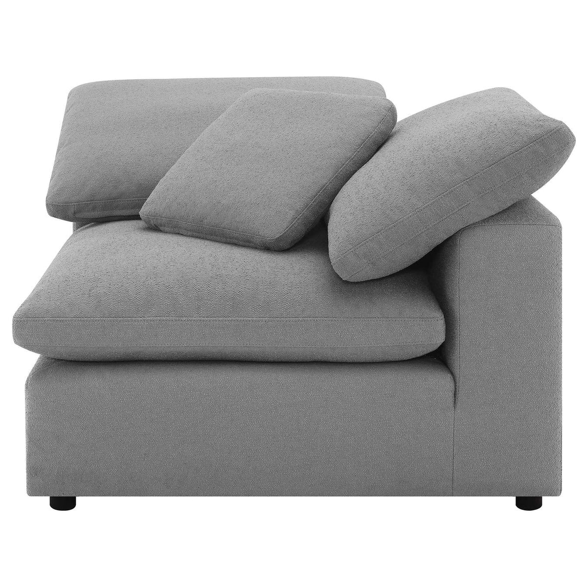 551754-SETB Raleigh 5-piece Boucle Upholstered Modular Sectional Grey