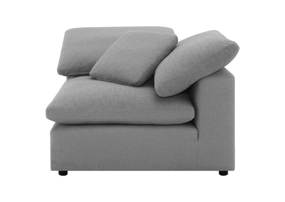 551754-SETB Raleigh 5-piece Boucle Upholstered Modular Sectional Grey