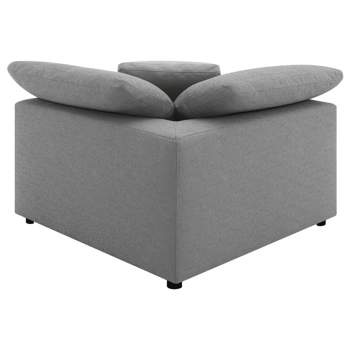 551754-SETB Raleigh 5-piece Boucle Upholstered Modular Sectional Grey