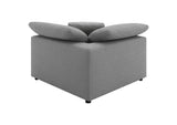 551754-SETB Raleigh 5-piece Boucle Upholstered Modular Sectional Grey
