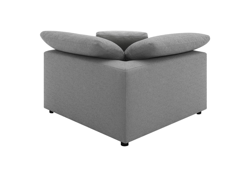 551754-SETB Raleigh 5-piece Boucle Upholstered Modular Sectional Grey