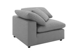 551754-SETB Raleigh 5-piece Boucle Upholstered Modular Sectional Grey