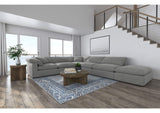551754-SET Raleigh 6-piece Boucle Upholstered Modular Sectional Grey