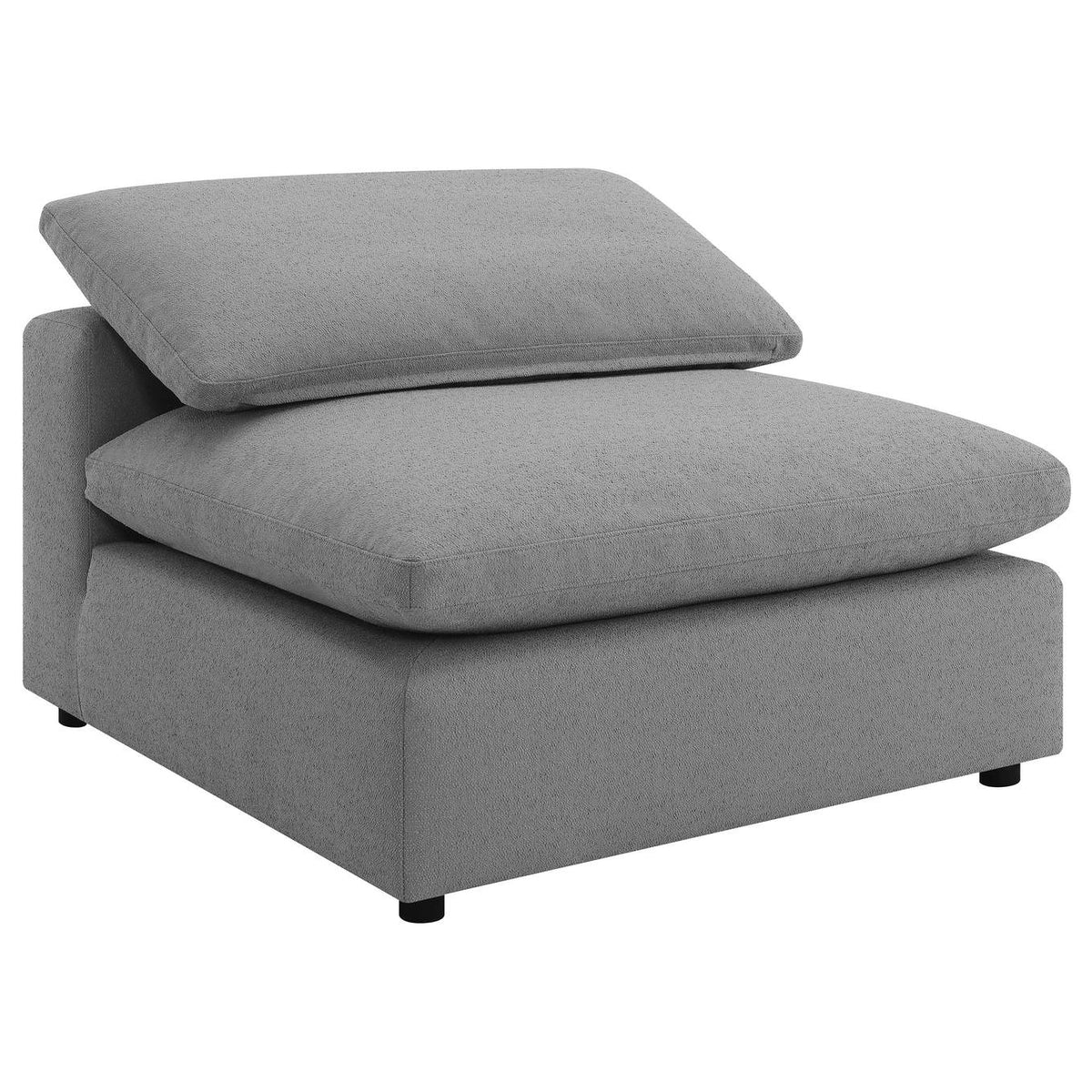 551754-SET Raleigh 6-piece Boucle Upholstered Modular Sectional Grey