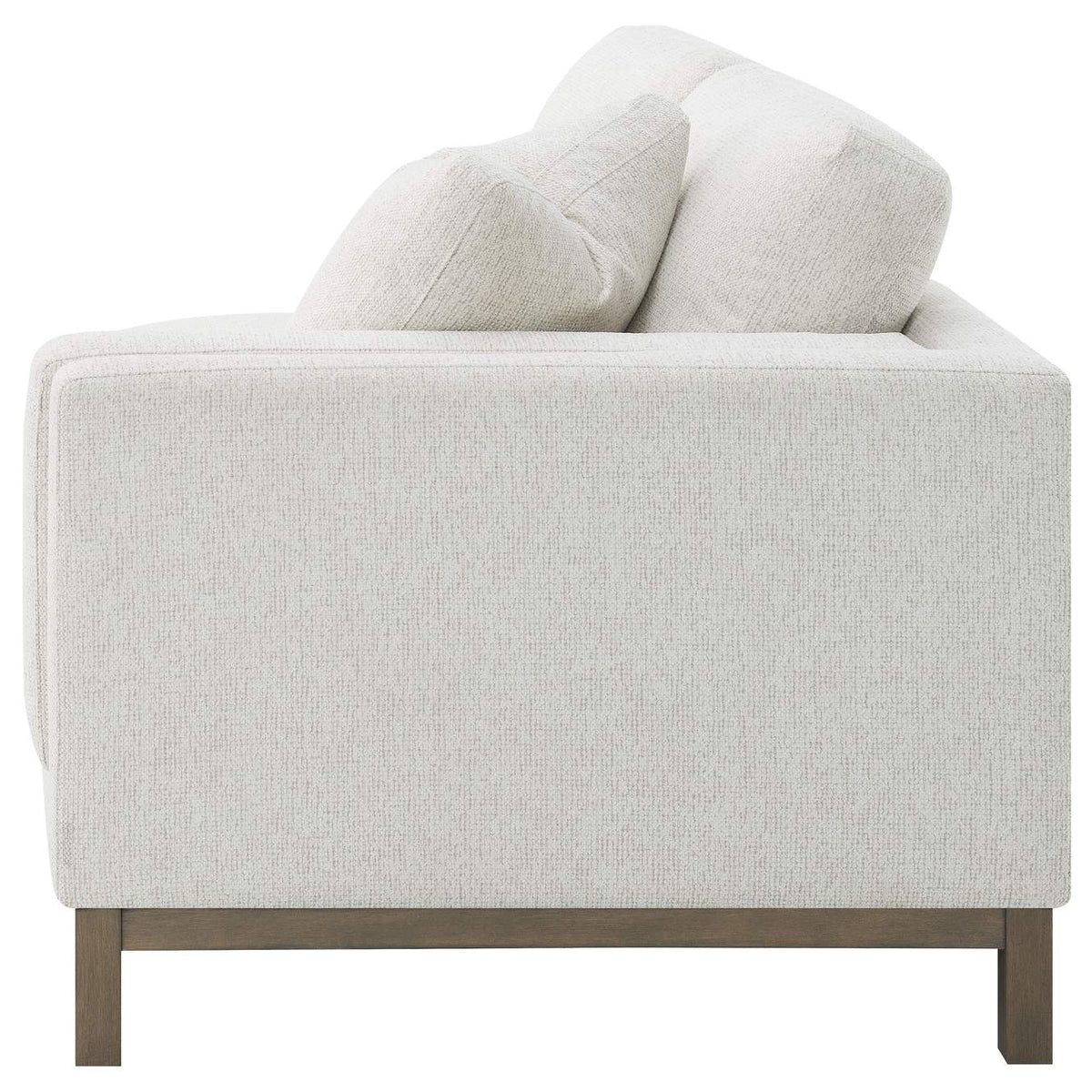 551777 Geneva Boucle Upholstered Sectional Chaise Sofa Sand