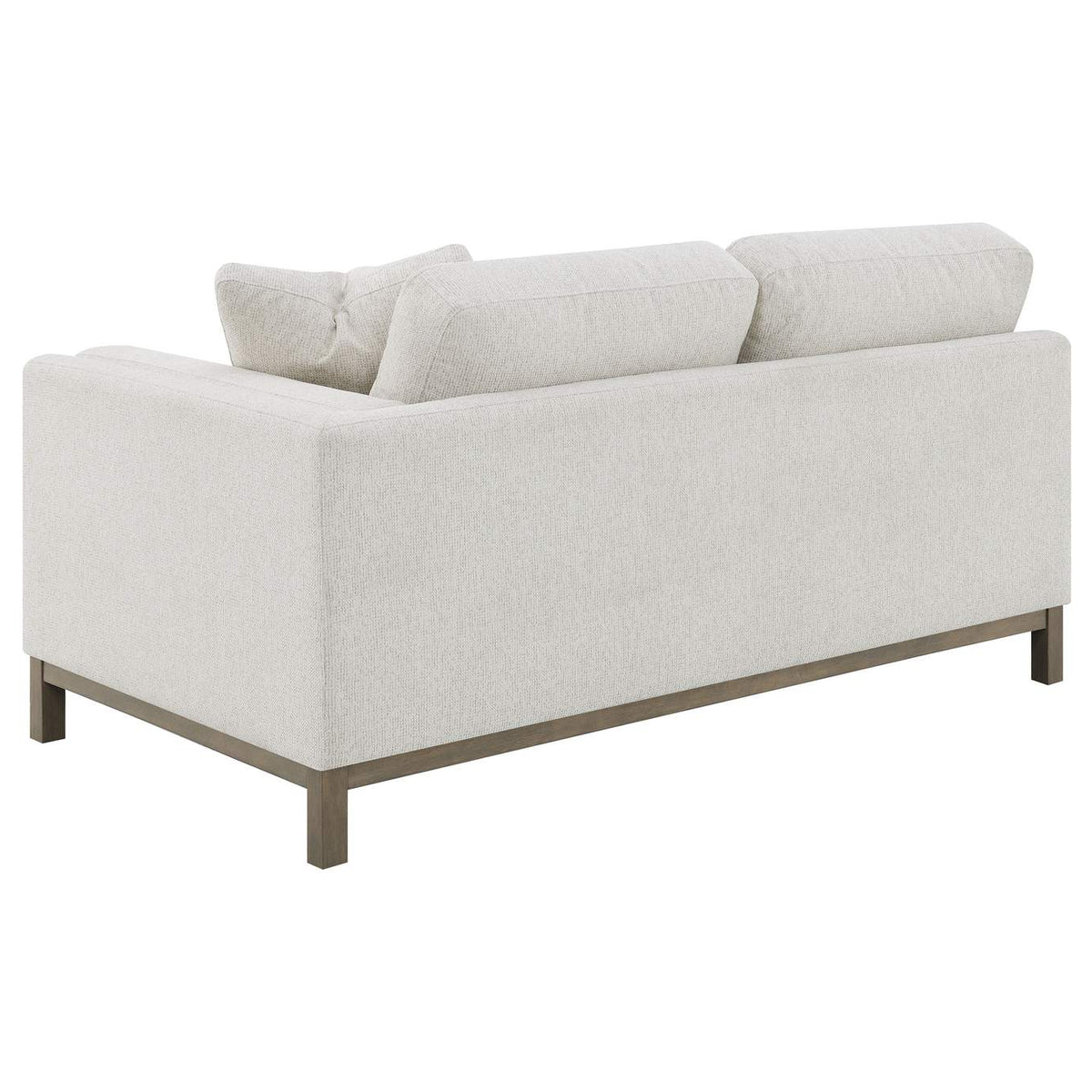 551777 Geneva Boucle Upholstered Sectional Chaise Sofa Sand