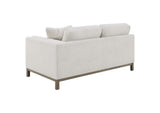 551777 Geneva Boucle Upholstered Sectional Chaise Sofa Sand